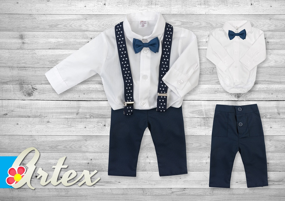 Set with bodyshirt navy blue