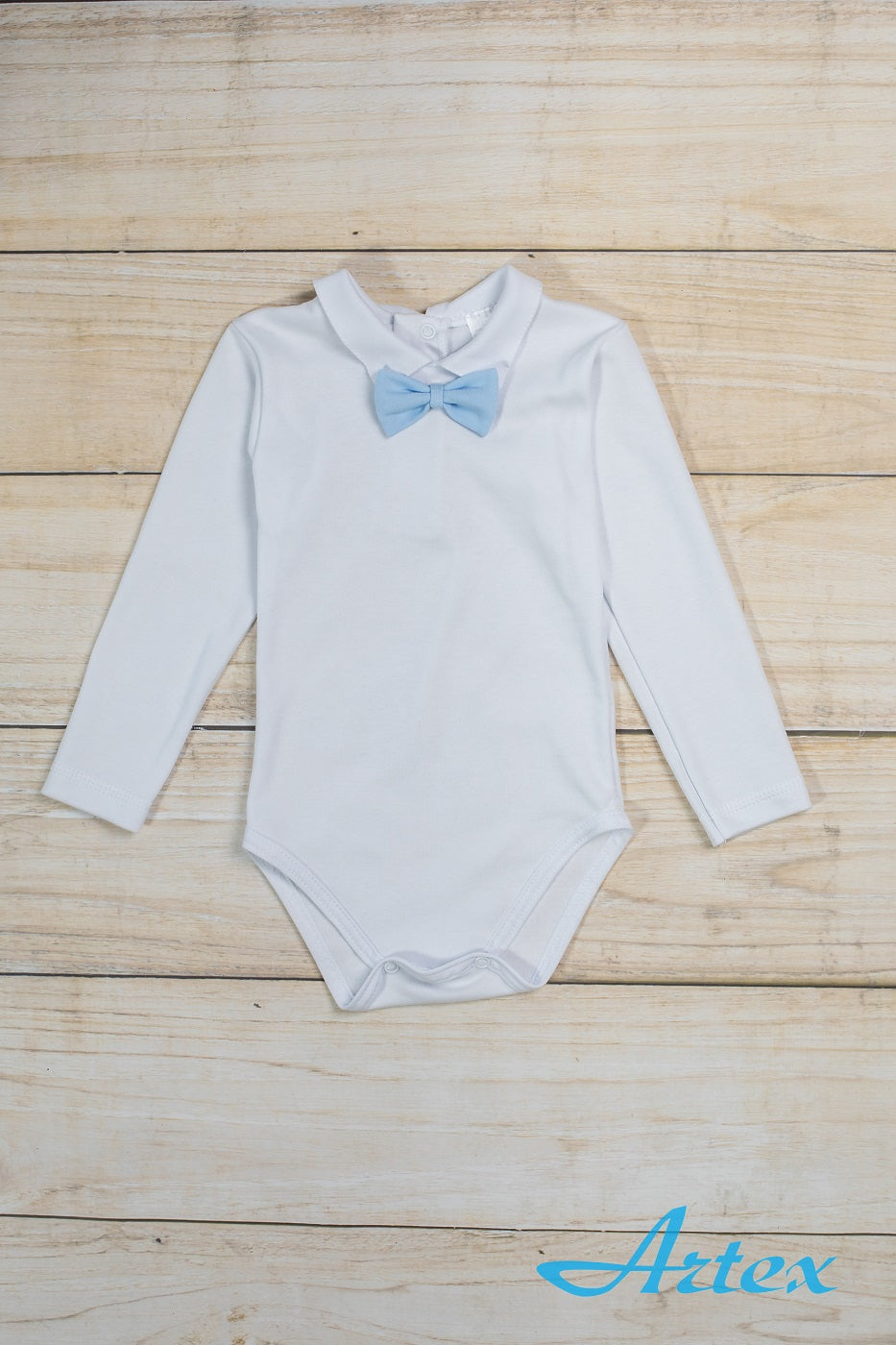 Bodysuit with bow long sleeve