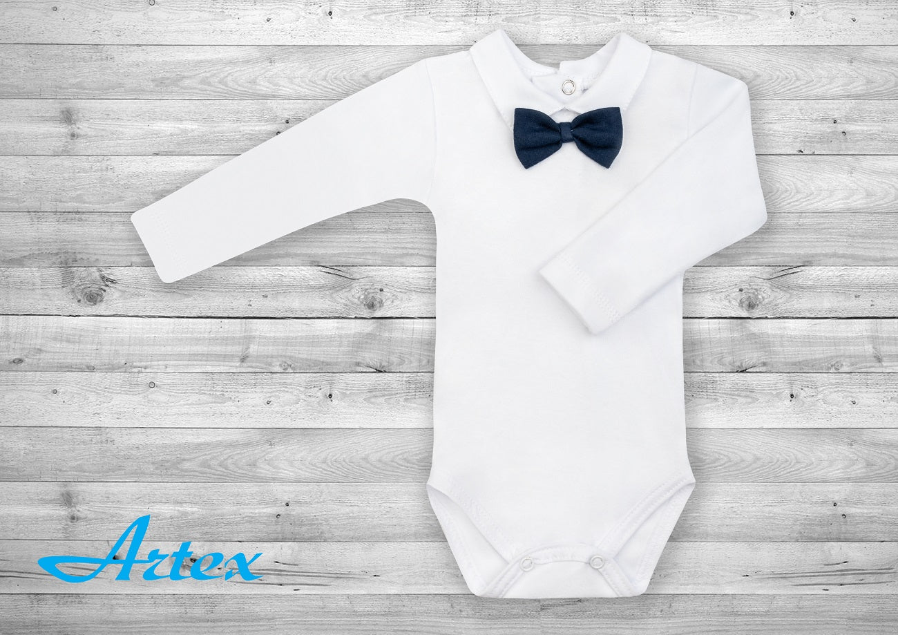 Bodysuit with bow long sleeve