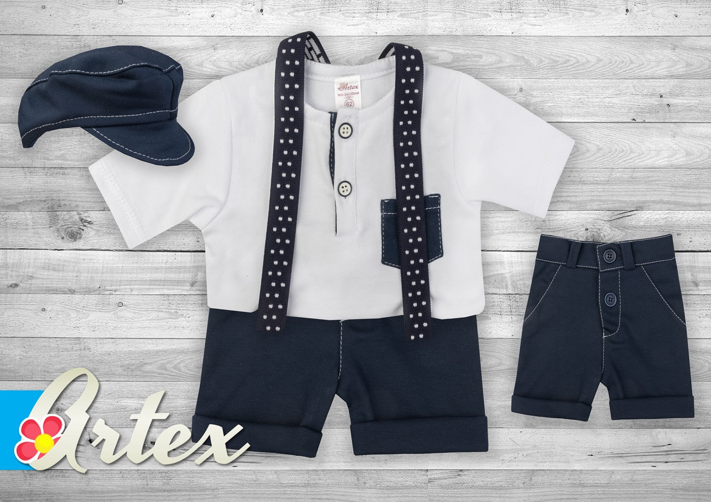 
Set navy blue with shorts