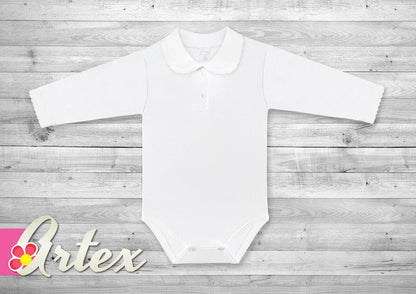 Girl’s polo bodysuit long sleeve