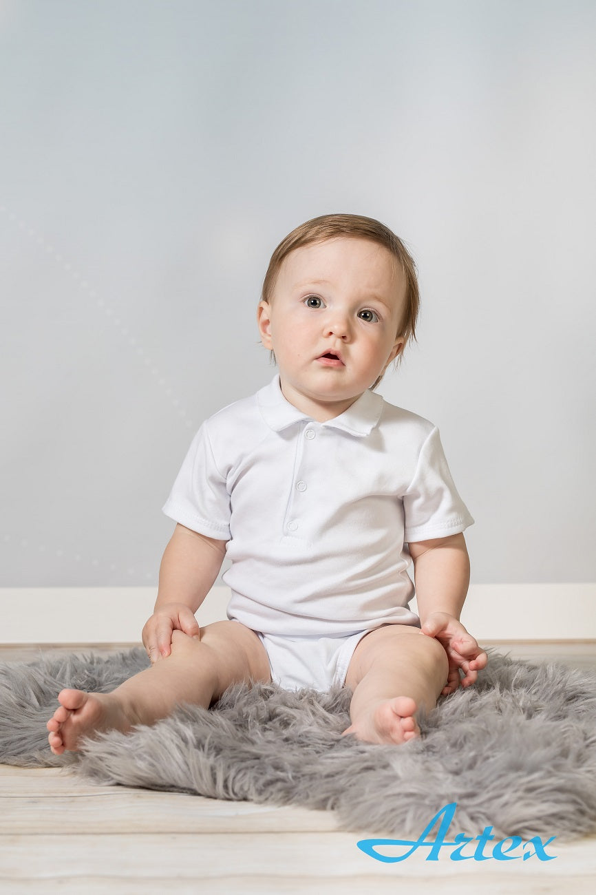 Boy ’s polo bodysuit short sleeve